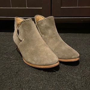 Jack Roger Gray / Green Tori Suede Booties